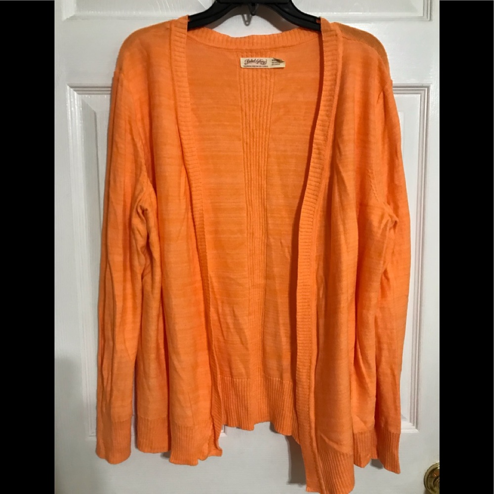 Faded Glory Orange Cardigan
